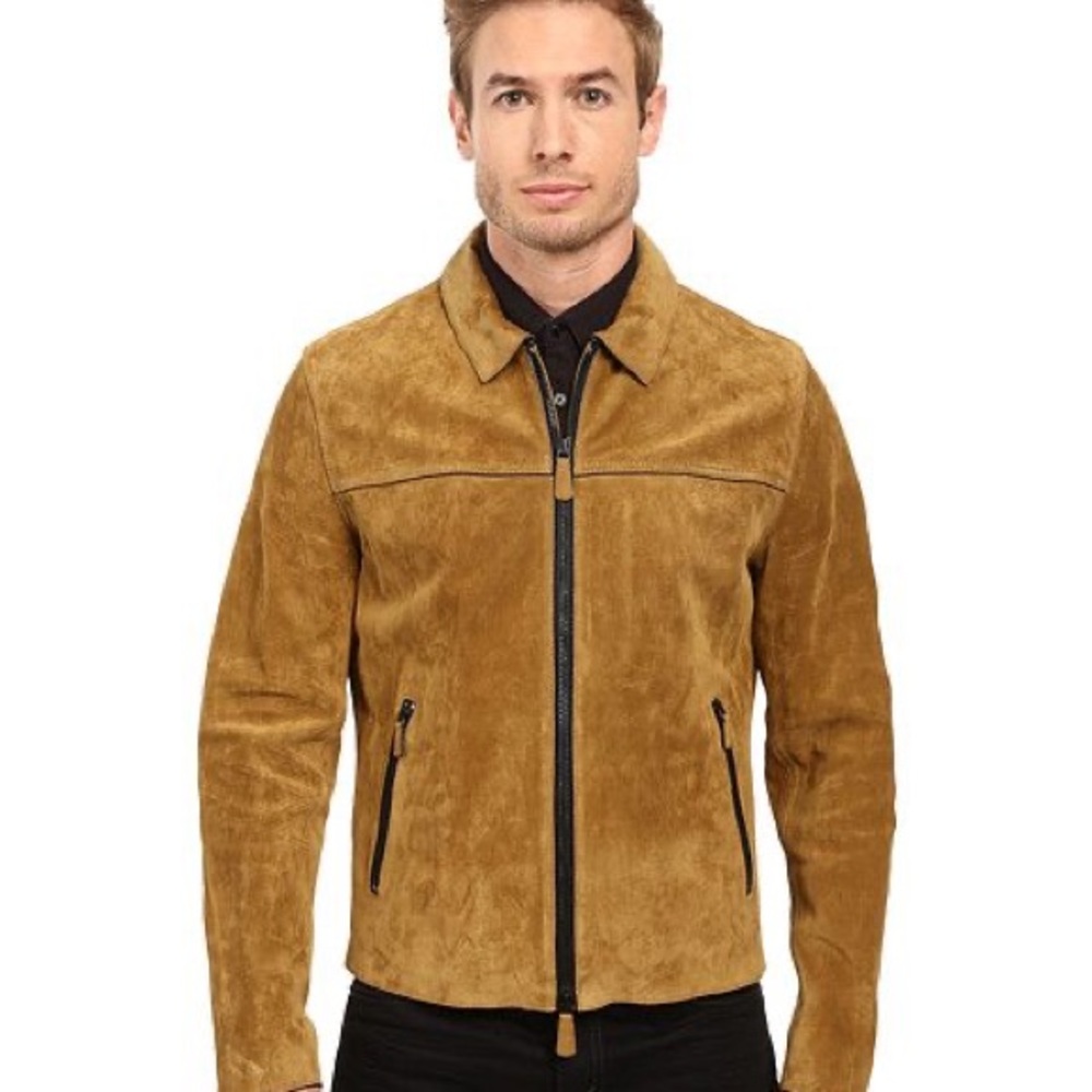 Coach Men’s Suede Jacket - Sand 85095